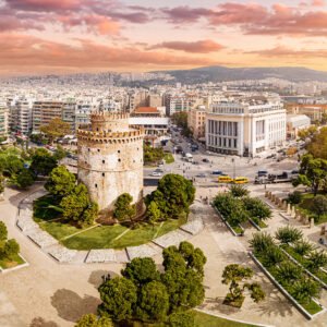 Transfer Skopje to Thessaloniki with wine taste and lunch